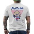 フェスバ ワンポイントマリオン メンズTシャツ バックプリント