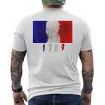 フランス革命 1789年 メンズTシャツ バックプリント