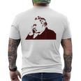 フリードリヒ・ニーチェステンシル メンズTシャツ バックプリント
