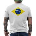 ブラジルの国旗ブラジル メンズTシャツ バックプリント