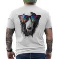 ボルゾイ 犬 モチーフ ペット イラスト サングラス ボルゾイ メンズTシャツ バックプリント
