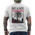 マイアミマジックシティビーチシャツ フロリダ愛好家向け 長袖tシャツ メンズTシャツ バックプリント