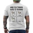 ワイヤーフォックステリアガイド 犬の服従を訓練する メンズTシャツ バックプリント