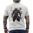 侍戦士 鬼 ダークファンタジー 日本漫画 メンズTシャツ バックプリント