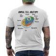 動物細胞の解剖学 生物学者 理科学生 メンズTシャツ バックプリント
