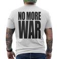 反戦 平和 イスラエル パレスチナ ウクライナ ロシア リビア シリア イエメン クルド トルコ No More War メンズTシャツ バックプリント