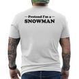 雪だるま ハロウィン コスチューム ごっこ I'm Anowman メンズTシャツ バックプリント