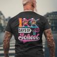 100 Days Of School Boys Basketball Drip 100th Day Teacher Men's Back Print T-Shirt Gifts for Old Men