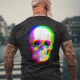 3Dスカル。 メンズTシャツ バックプリント 高齢者への贈り物