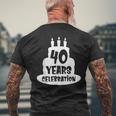 40年のお祝い イベント、記念日、誕生日。 メンズTシャツ バックプリント 高齢者への贈り物