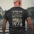 50 歳の誕生日、1976 年以来、クラシックカー、50 歳 メンズTシャツ バックプリント 高齢者への贈り物