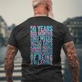 50歳の誕生日の面白いシャツ オールドメーター 面白い50歳ギフト メンズTシャツ バックプリント 高齢者への贈り物