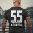 55歳の誕生日 限定版 記念日 ヴィンテージ 55歳 メンズTシャツ バックプリント 高齢者への贈り物