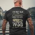 58 歳の誕生日、1968 年以来、クラシックカー、58 歳 メンズTシャツ バックプリント 高齢者への贈り物