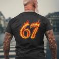 67 Fireixeven Meme Flames スラング 数字 面白い キッズ ティーン 長袖tシャツ メンズTシャツ バックプリント 高齢者への贈り物