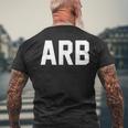 Arb International Airport Code Ann Arbor Michigan Travel メンズTシャツ バックプリント 高齢者への贈り物