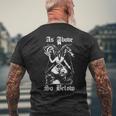 As Aboveo Below Baphomet ブラックマジックデビル 長袖tシャツ メンズTシャツ バックプリント 高齢者への贈り物
