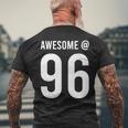 Awesome At 96 面白い96歳の誕生日のお祝いに 長袖tシャツ メンズTシャツ バックプリント 高齢者への贈り物