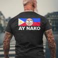 Ay Nako Pinoy Pride Filipino Philippines シャツ メンズTシャツ バックプリント 高齢者への贈り物