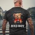 Bad Boy Teddy Bear Graphic tyle Fun メンズTシャツ バックプリント 高齢者への贈り物