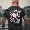 Baseballister At Heart プレイヤーズシスター、ベースボールシス メンズTシャツ バックプリント 高齢者への贈り物