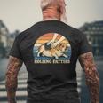 Beagle Rolling Fatties 駄洒落ジョーク 犬好き メンズTシャツ バックプリント 高齢者への贈り物