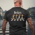 The Beagles Cover Cuteintage Beagle Dog Lover メンズTシャツ バックプリント 高齢者への贈り物