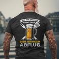 Bin Am Grillen Keine Tipps Bier Bringen Abflug Grillpruch T-Shirt mit Rückendruck Geschenke für alte Männer