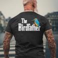 The Birdfather シャツ バードウォッチング ファニー ミーム バーダー ダディ メンズTシャツ バックプリント 高齢者への贈り物