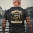 Birthday Legends Were Born Ins March 1967 メンズTシャツ バックプリント 高齢者への贈り物