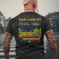 Can I Lick It 周期表 面白い 科学 先生 学生 メンズTシャツ バックプリント 高齢者への贈り物