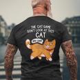 The Cat Game Don't Look At This Cat You Lost Kitten メンズTシャツ バックプリント 高齢者への贈り物