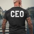 Ceo 最高経営責任者 ボス メンズTシャツ バックプリント 高齢者への贈り物