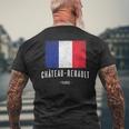 Château-Renault France メンズTシャツ バックプリント 高齢者への贈り物