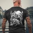 Crust Punkpinne Horror Creepy Edgy Goth Grunge Weirdcore T-Shirt mit Rückendruck Geschenke für alte Männer