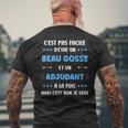 Départ Métieruper Adjudant Humour Beau Gosse Adjudant T-shirt imprimé au dos Cadeaux pour les vieillards