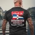 Dominican Republic Long Ago Country Flag Dr Native メンズTシャツ バックプリント 高齢者への贈り物