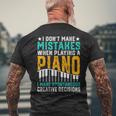 I Don't Make Mistakes When Playing A Piano メンズTシャツ バックプリント 高齢者への贈り物