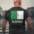 Drapeau Algérien De L'algérie T-shirt imprimé au dos Cadeaux pour les vieillards