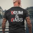 Drum And Bass Rum & Assintage メンズTシャツ バックプリント 高齢者への贈り物