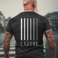 Eadgbe 6弦ギタープレーヤー&ギタリスト クールなミュージシャン 長袖tシャツ メンズTシャツ バックプリント 高齢者への贈り物