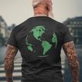 Earth Dayave Our Planet Climate Change 地球儀 世界地図 メンズTシャツ バックプリント 高齢者への贈り物