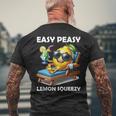Easy Peasy レモンスクイーズ 長袖tシャツ メンズTシャツ バックプリント 高齢者への贈り物