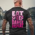 Eatleep Dance リピートダンサー メンズ レディース ダンサー ラブダンス メンズTシャツ バックプリント 高齢者への贈り物