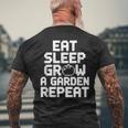 Eatleep Grow A Garden Repeat 面白い ガーデニング ゲーム メンズTシャツ バックプリント 高齢者への贈り物