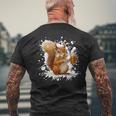 Écureuil Amusant Avec De La Bière T-shirt imprimé au dos Cadeaux pour les vieillards