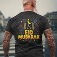 Eid Mubarak メンズTシャツ バックプリント 高齢者への贈り物