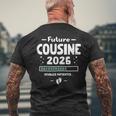 Enfant Annonce Première Grossesse Future Cousine 2026 En Attente T-shirt imprimé au dos Cadeaux pour les vieillards