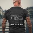 Exklusive 911 Gt3 Rsilhouette Meme Coin Motorsporte T-Shirt mit Rückendruck Geschenke für alte Männer