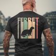 Ferret フェレット メンズTシャツ バックプリント 高齢者への贈り物